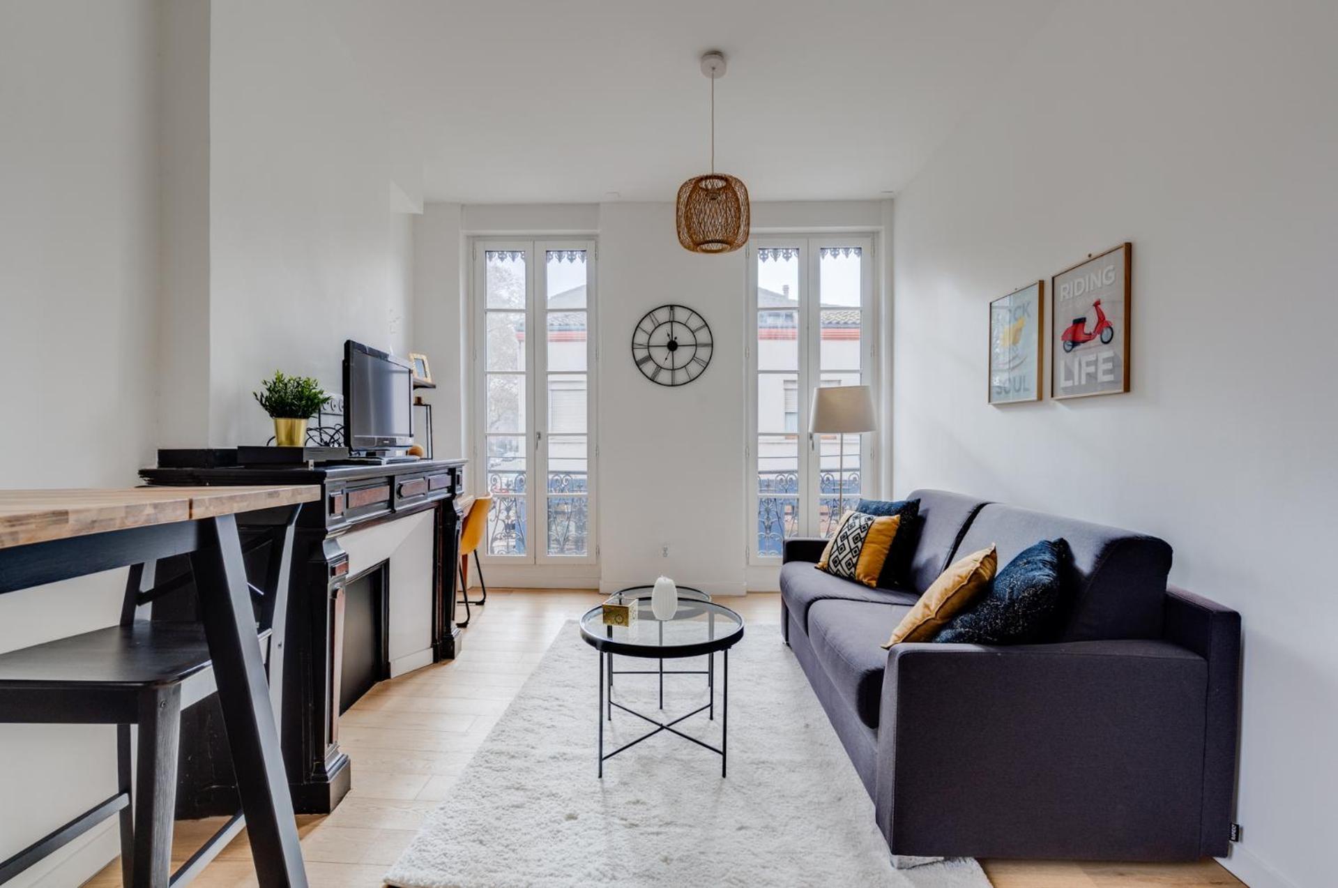 Studio Chic Et Lumineux, Garage, Wifi, Clim Toulouse Exteriör bild